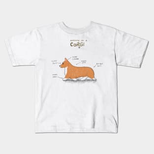 Anatomy of corgi Kids T-Shirt